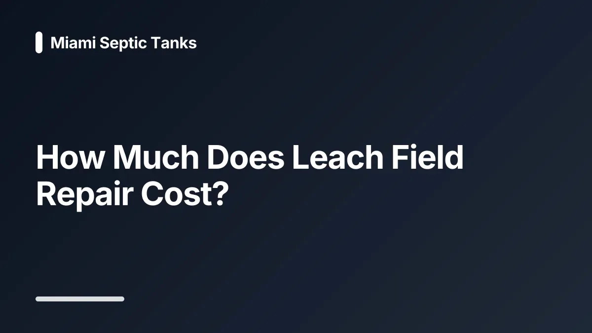 drain field replacement cost